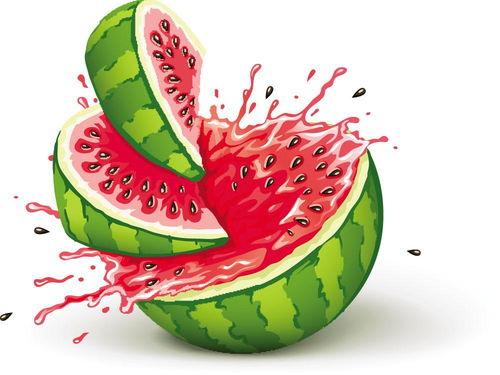 小朋友吃红色的瓜,甜蜜童年味蕾之旅